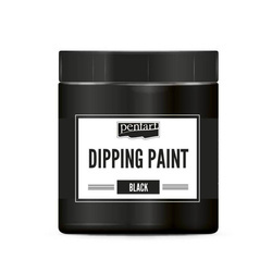 Farba czarna błyszcząca do zanurzania - dipping paint - 250ml - Pentart