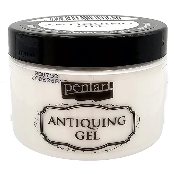 Żel postarzający - antiquing gel Pentart - biały / white 150ml