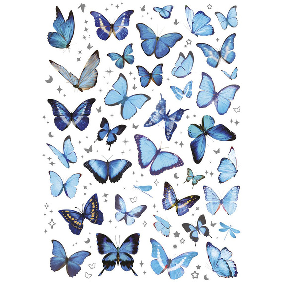Naklejki foliowe - Niebieskie motylki