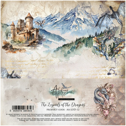 Zestaw papierów 15x15 - Alchemy of Art - The Legends of the Dragons
