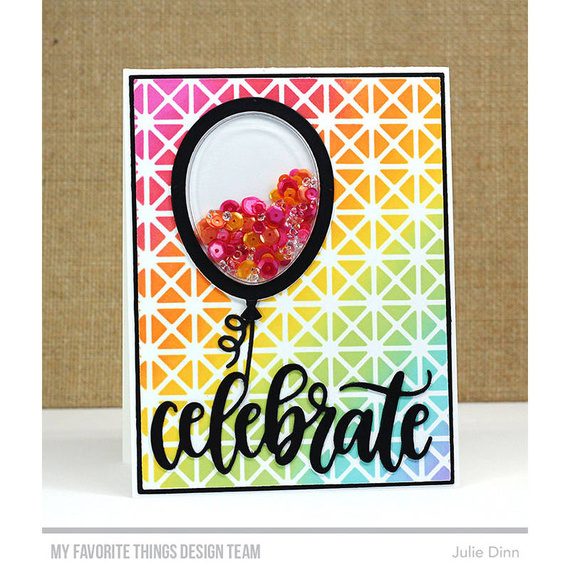 Wykrojnik - Die-namics - Balloon Shaker Window & Frame