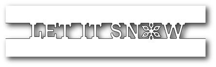 Wykrojnik - Poppystamps - Let it Snow Channel 1337