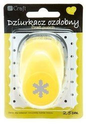 Dziurkacz ozdobny 2,5cm - śnieżynka - płatek śniegu - DpCraft