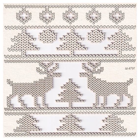 Tekturka bordery 03 - Nordic sweater - Scrapiniec