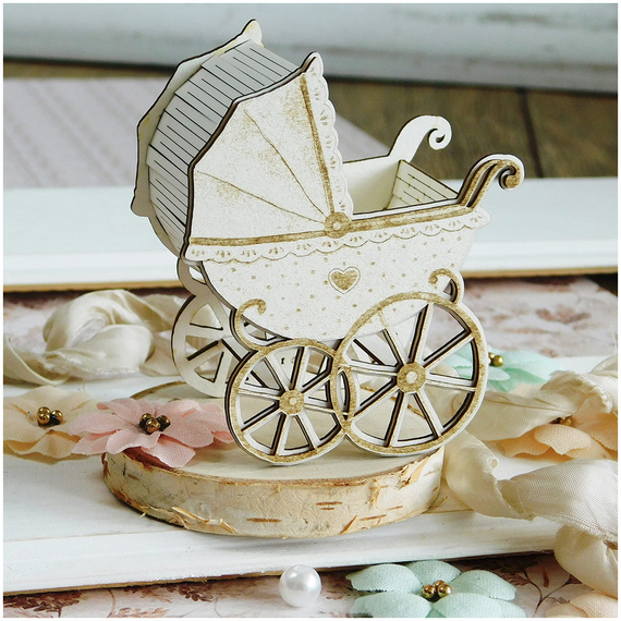 Tekturka wózek 3d - Kreatywna Pracownia