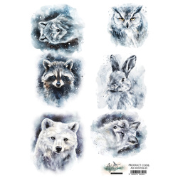 Papier ryżowy do decoupage A4 - Alchemy of Art - zwierzęta