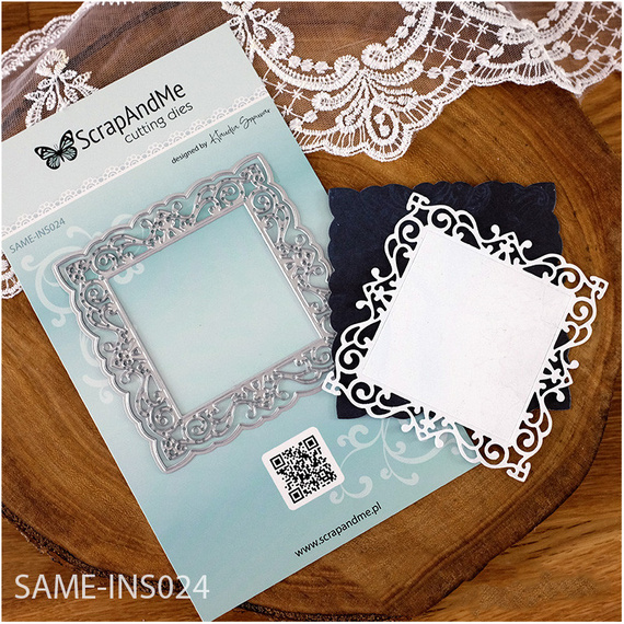 Wykrojnik do papieru - Scrapandme - Ramka kwadratowa