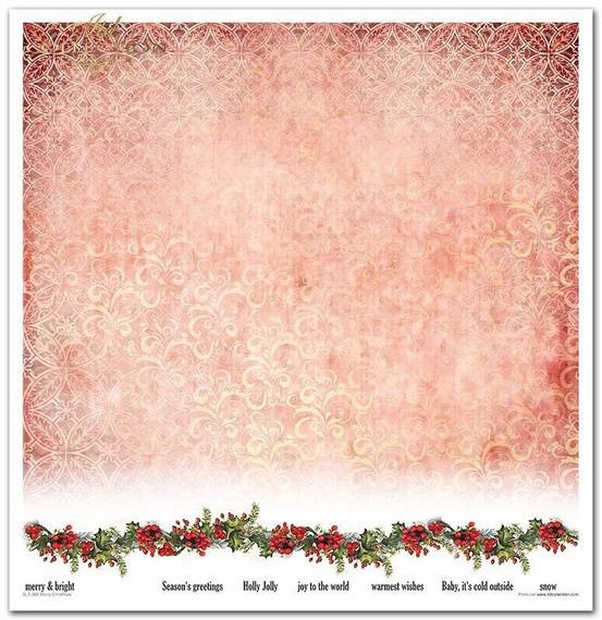 Zestaw papierów do scrapbookingu 30x30 - Itd Collection - Merry Christmas