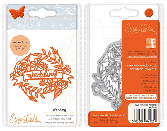 Wykrojnik - Tonic Studios - Wedding ramka z szarfą