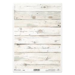 Papier ryżowy do decoupage A4 - deski - R2595 - Itd Collection
