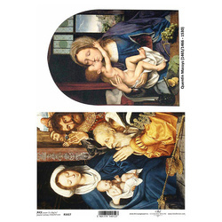 Papier ryżowy do decoupage A4 ITD-R1617 ikony