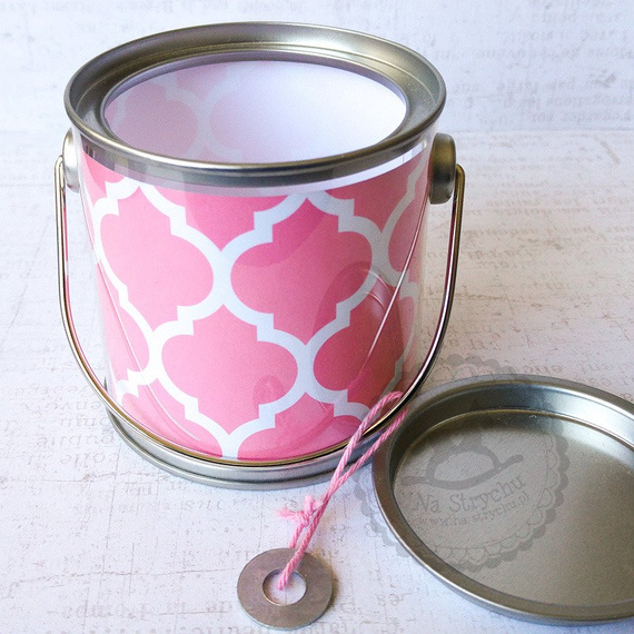 Pojemnik z metalowym zamknięciem - Light Pink / jasnoróżowy