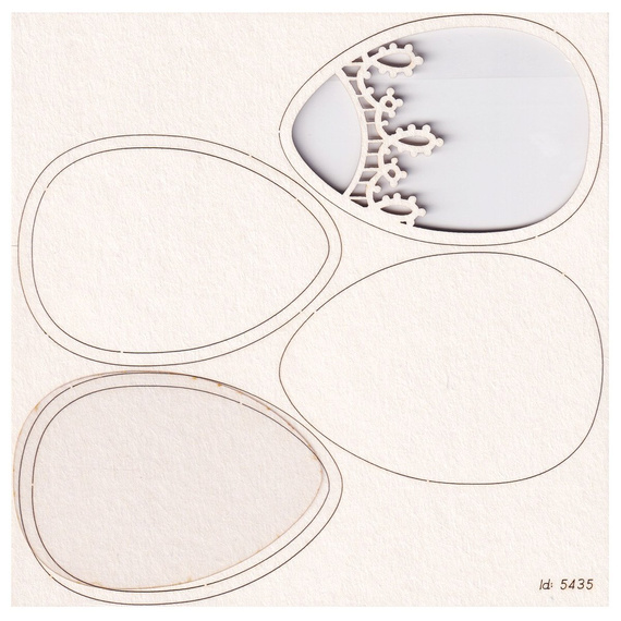 Tekturka - Tatting Easter - Shaker box Jajo 03 - Scrapiniec