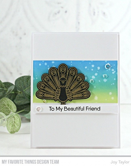 Stempel - My Favorite Things - Playful Peacock - paw pawie