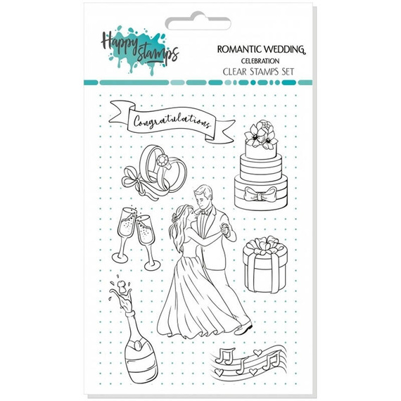 Stempel polimerowy - Romantic wedding - Celebration - Agateria