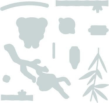 Wykrojnik + stempel Sizzix Framelits - Oriental Elements - panda lampion