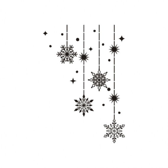 Stempel polimerowy - Girlanda z gwiazdek - Agateria