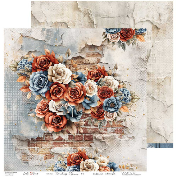 Zestaw papierów do scrapbookingu 30x30 - Craft o'clock - Timeless Grace