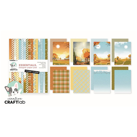 Zestaw papierów do scrapbokingu A5 - StudioLight - Sweater weather