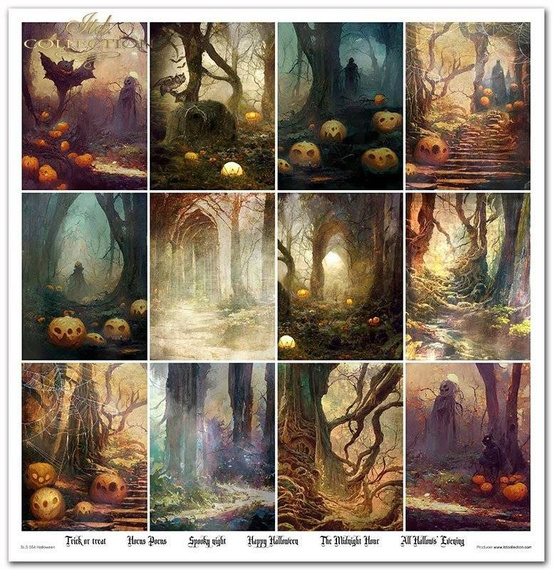 Zestaw papierów do scrapbookingu 30x30 - Itd Collection - Halloween