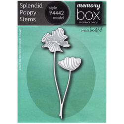 Wykrojnik - Memory Box - Splendid Poppy Stems maki