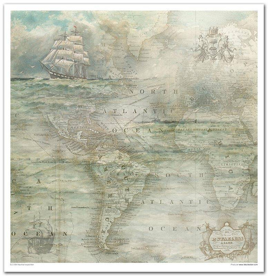 Zestaw papierów do scrapbookingu 30x30 - Nautical expedition