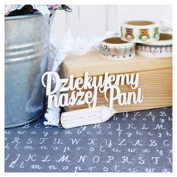 Tekturka - Szkoła - Dziękujemy naszej Pani z ołówkiem - Kreatywna Pracownia
