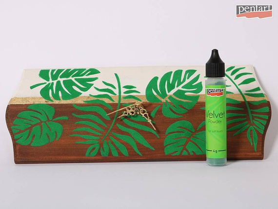 Proszek aksamitny Velvet powder 30ml czarny / black - Pentart