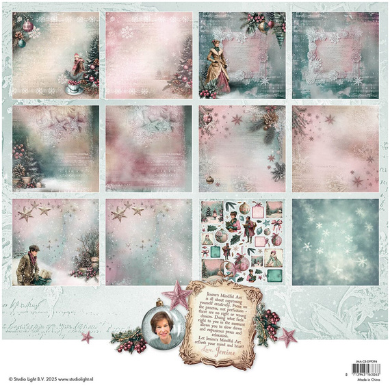 Zestaw papierów do scrapbookingu 30,5x30,5 - Studio Light - Christmas Blush