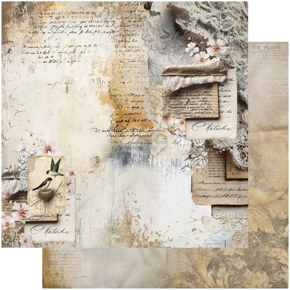 Zestaw papierów do scrapbookingu 30x30 - Alchemy of Art - W ciszy