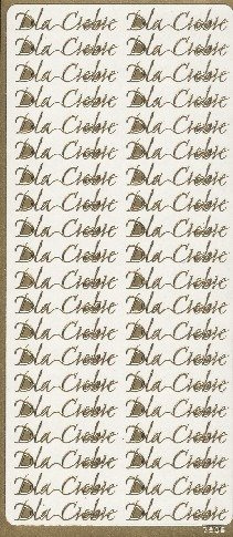 Naklejka ozdobna Dla Ciebie złota