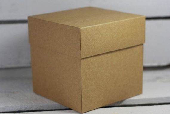 Pudełko exploding box kraft 10x10x10 - Rzeczy z papieru