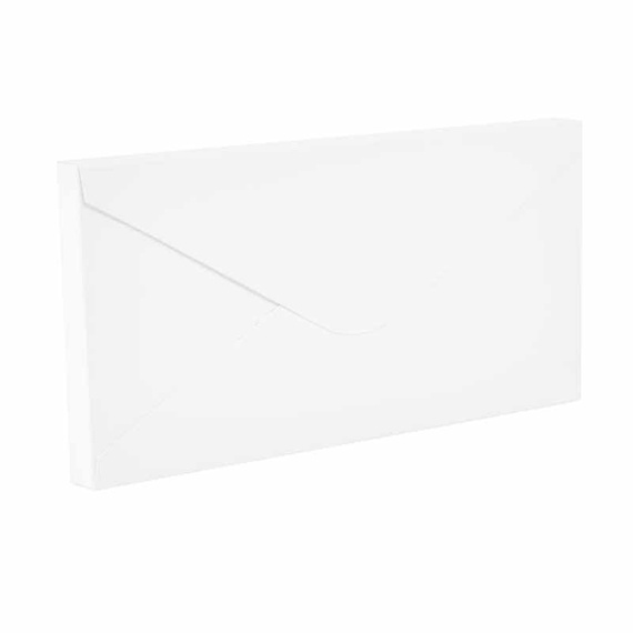 Pudełko, koperta 3D DL biała11x22x1,5 - Rzeczy z papieru