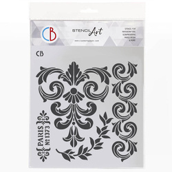 Szablon Home Deco 22x22cm - Ciao Bella - Heritage zawijasy ornament
