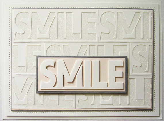 Wykrojnik - Creative Expressions - Smile napisy