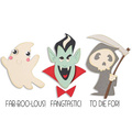 Wykrojnik Sizzix Thinlits + stemple - Spooky Friends by Pete Hughes duch drakula