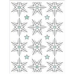 Maska / szablon - Mintay Kreativa - Snowflakes 2 śnieżynki