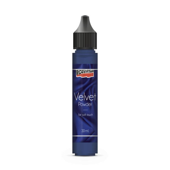 Proszek aksamitny Velvet powder 30ml błękit królewski / royal blue - Pentart