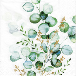 Serwetka do decoupage 33x33cm - Eucalyptus Bouquet eukaliptus