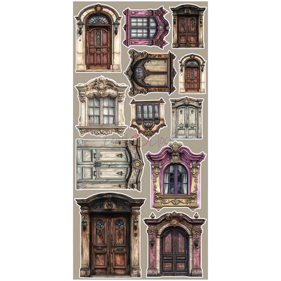 Zestaw dodatków do scrapbookingu - Craft o'clock - Plum & Caramel - MIX