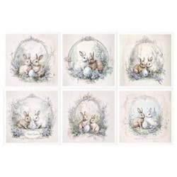 Zestaw papierów ryżowych - zajączki wielkanocne - RSM175 - Itd Collection