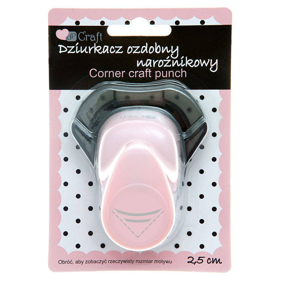 Dziurkacz narożnikowy - półksiężyc 2,5cm DP Craft JCDZ-210-005