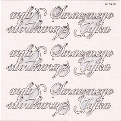 Tekturki Smacznego jajka - zestaw 6 napisów SC