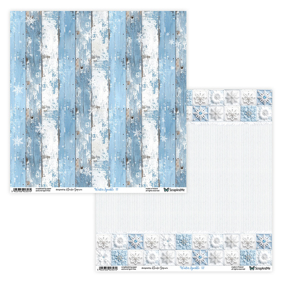 Zestaw papierów do scrapbookingu 30x30 - ScrapAndMe - Winter Sparkle