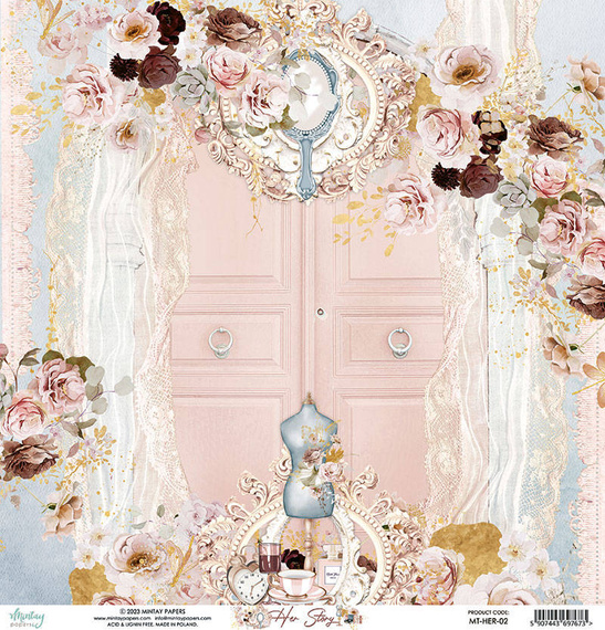Papier do scrapbookingu 30x30 - Mintay - Her Story 02
