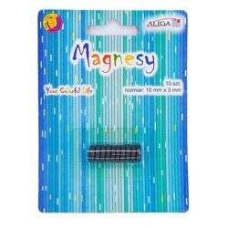 Magnesy ferrytowe - 10mmx3mm - 10szt