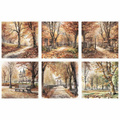 Zestaw papierów ryżowych - ITD RSM102 jesienne widoczki, jesień, park