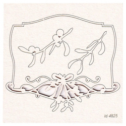 Tekturka - Mistletoe - szyld 01 - Scrapiniec - jemioła