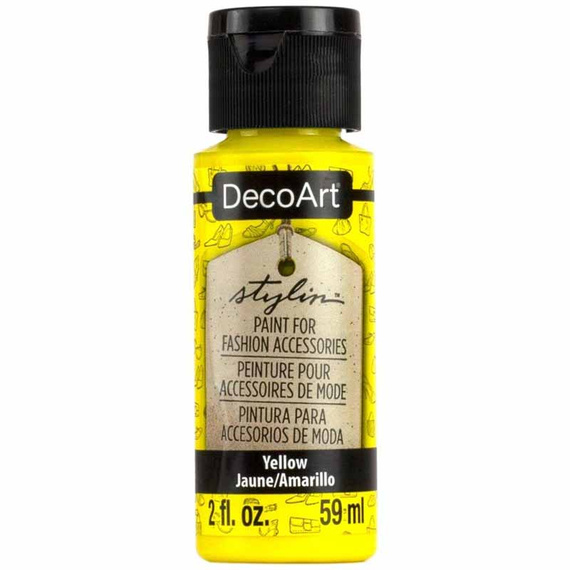 Farba do skóry DecoArt Stylin yellow 59ml