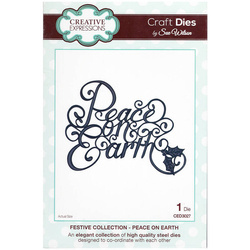 Wykrojnik - Creative Expressions - Peace of Earth CED3027 - napis